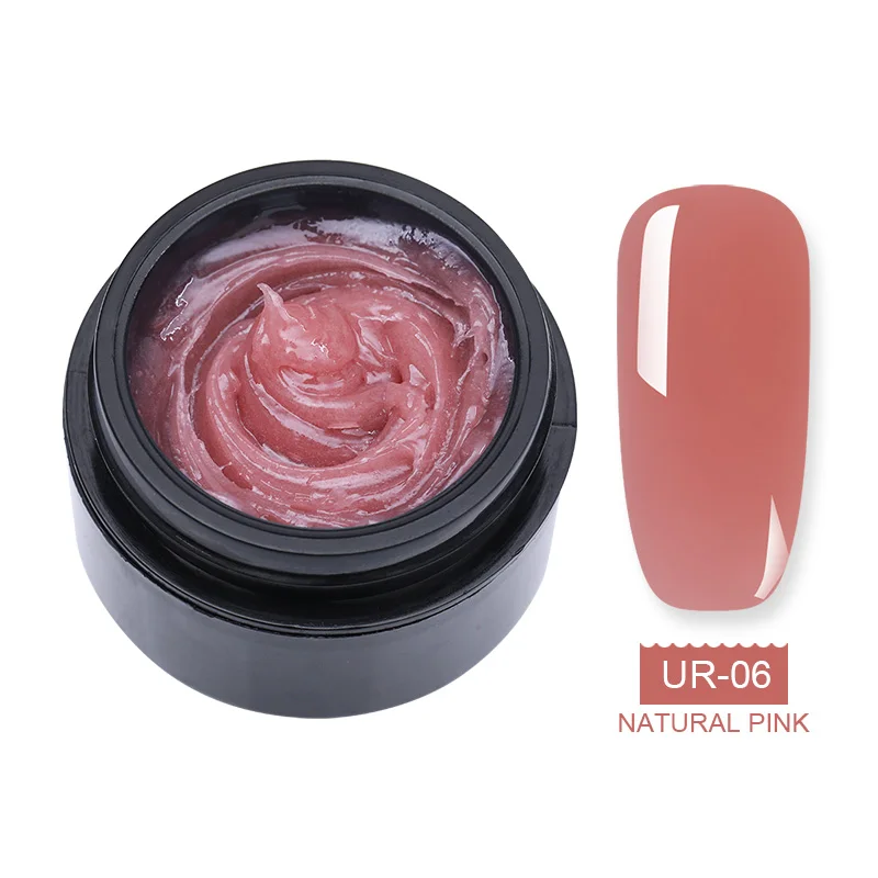 UR-06 УФ-гель для наращивания ногтей ur Sugar Builder, 15 мл, прозрачный, розовый, белый, поливиниловый гель для ногтей, накладные кончики, УФ-светодиодный Гель-лак, твердый Гель-лак - Цвет: UR-06