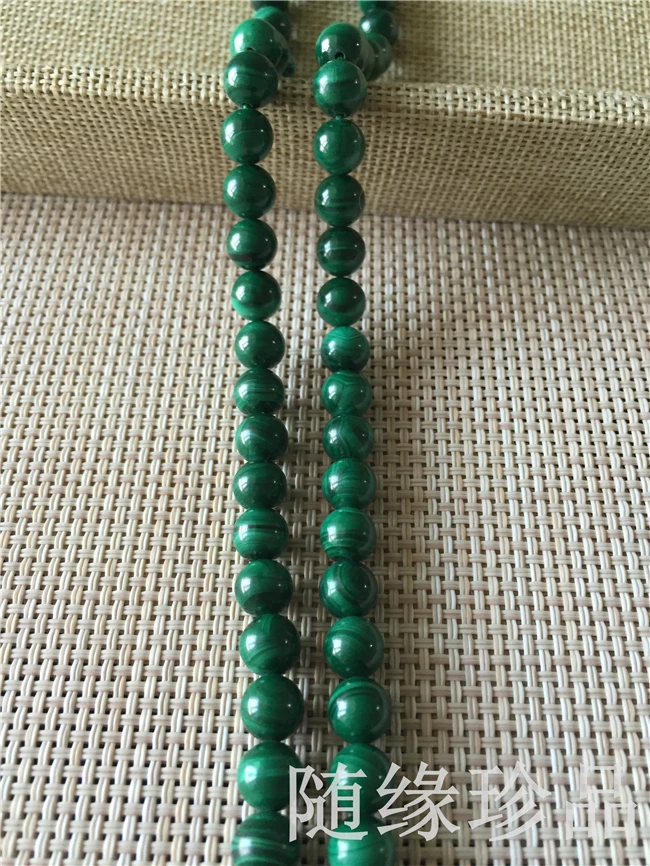 [ Идет на ] природного нефрита ювелирный магазин малахит широкий бусины DIY 8 мм|jewelry