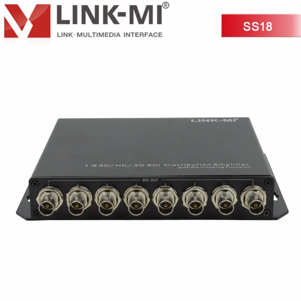LINK MI LM SS18 SD/HD/3G SDI разветвитель 1x8 8 способ усилитель распределения повторитель До