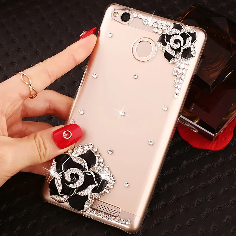 Fashion Xiaomi Redmi 4X Case 4A note 4 4x 3s 5A pro xiaomi mi max 2 A1 5X 5s plus diamonds peacock Cover hard PC cases |