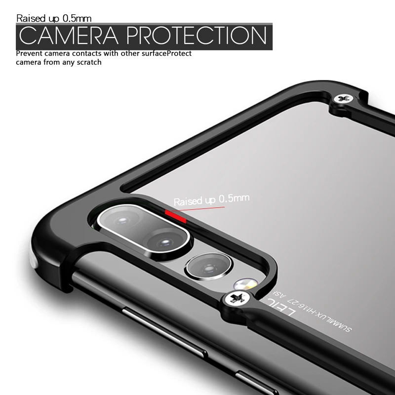 Металлический чехол с подушкой безопасности OATSBASF для huawei p30 6 1 дюйма Роскошный P30