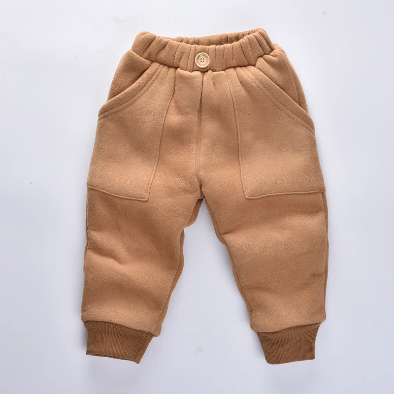 Boys Winter Pants 2017 Kids pants Cashmere girls warm full lengthTrousers for baby harems pant | Детская одежда и обувь