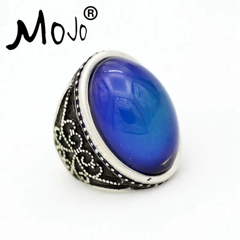 2 шт. винтажное богемное ретро кольцо с изменяющимся цветом настроения