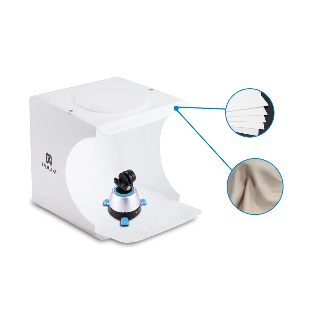 Мини-светильник для фотостудии MAMEN коробка фотографий с 2 светодиодами 6 цветов