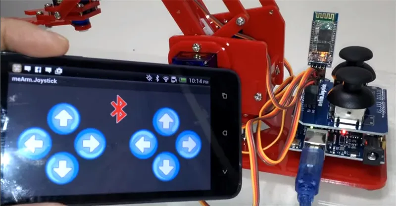 DIY mearm акриловый рокер Bluetooth Полный комплект MeArm джойстик роскошный