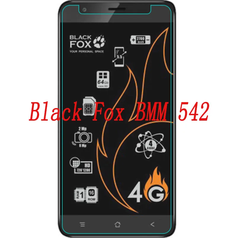 Закаленное стекло для смартфона Black Fox BMM 542 9H Взрывозащищенная защитная пленка
