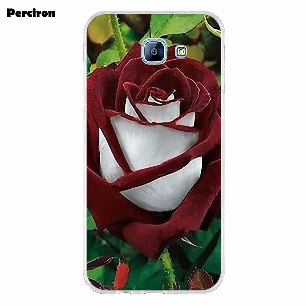 as picture Красные и белые розы Цветочный мягкий TPU мобильный чехол для телефона чехол для Samsung Galaxy A3 A5 A7 J1 J2 J3 J5 J7 - Цвет: as picture