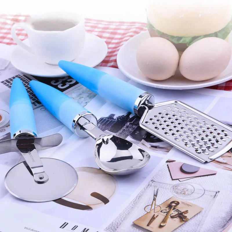 7 шт./компл. набор кухонных гаджетов посуда из нержавеющей стали с мягкими ручками