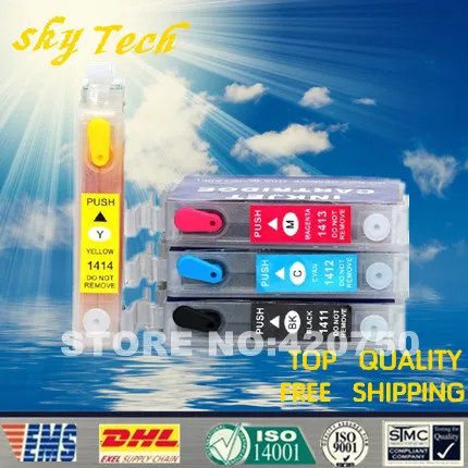 

Full ink Refillable Cartridge suit for T1411 - T1414 Suit for ME33 ME330 900WD 960FWD WP-7018 WP-7511 WP-7521 WF-3521 WF-7018