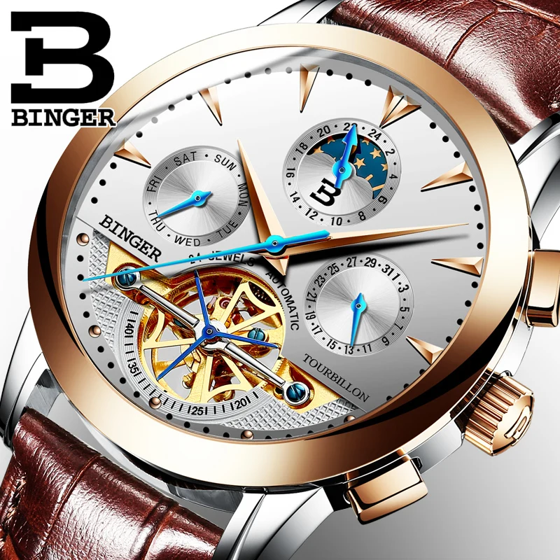 Механические наручные часы Tourbillion роскошные швейцарские мужские фирменные