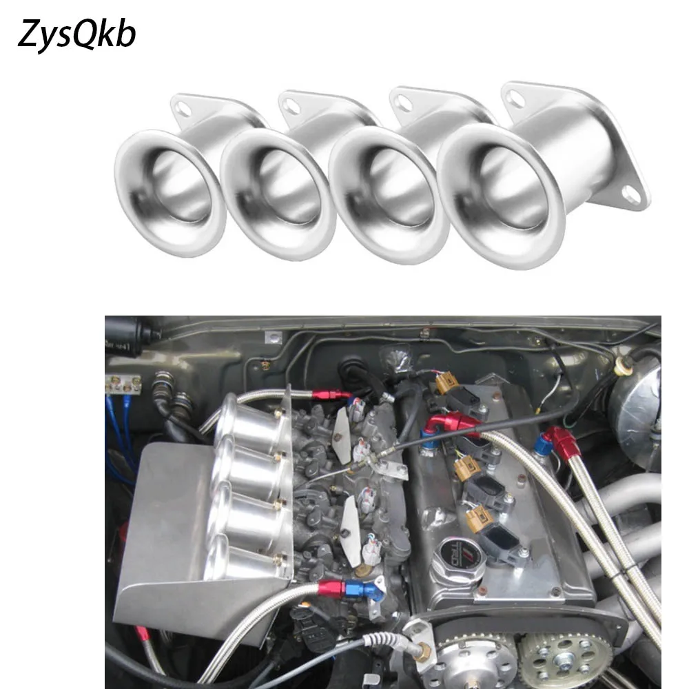 4 шт. AE86 Corolla GTS Speed V-stacks Airbox Intake V Stack Add Horse power 20V 4AG ITB/ITBs Air Horn Funnel