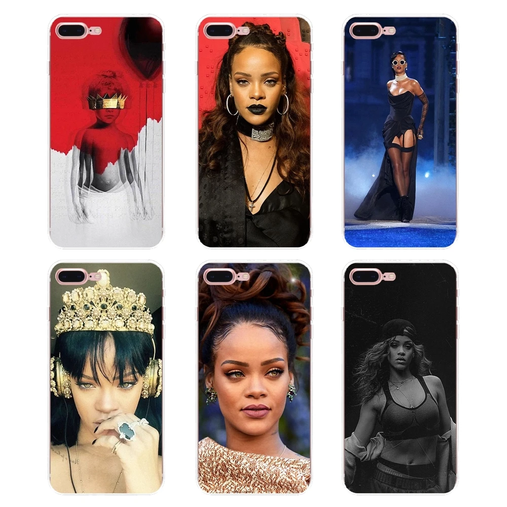 Custom Sexy Pop Star Rihanna Silicone Case For Samsung Galaxy S2 S3 S4 S5 MINI S6 S7 edge S8 S9 Plus Note 2 3 4 5 8 Coque Fundas |