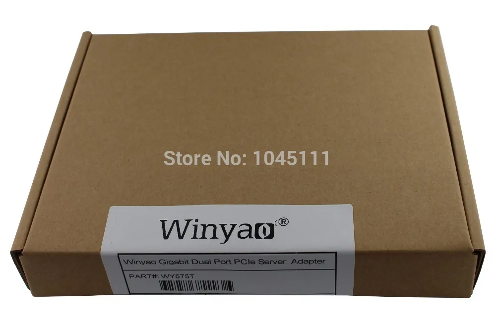 Winyao WY575T 1000 Мбит/с PCI-E X4 двойной порт RJ45 Ethernet сетевой сервер адаптер карта NIC VLAN ROS