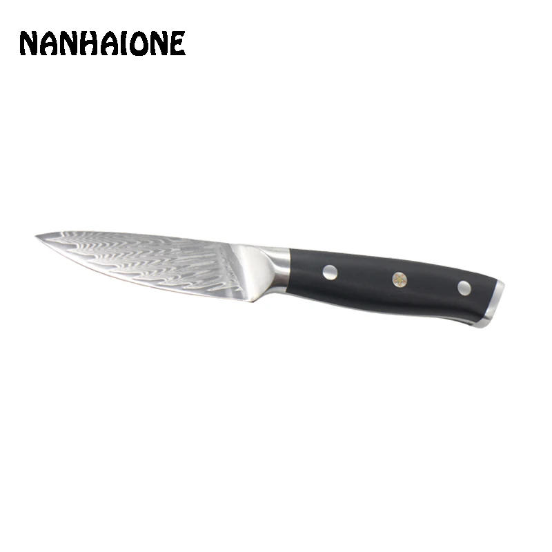 NANHAIONE брендовый нож шеф повара 3 5 дюймовый для очистки овощей 67 слоев Дамасская