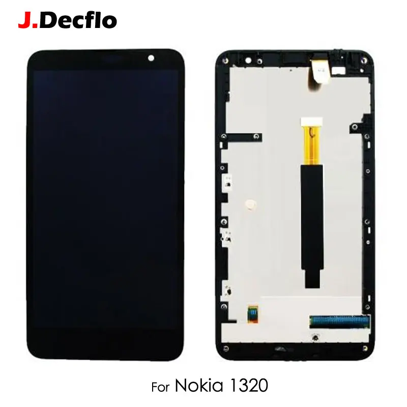 Для Nokia Lumia 1320 полный ЖК дисплей Дисплей Сенсорный экран планшета Ассамблея с