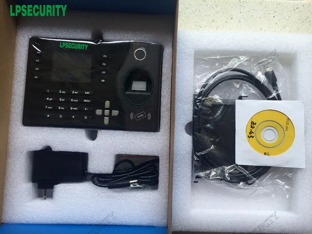 TCP/IP 2.4" Color TFT Fingerprint Attendance Biometric Time Recording Machine A-C081 | Безопасность и защита