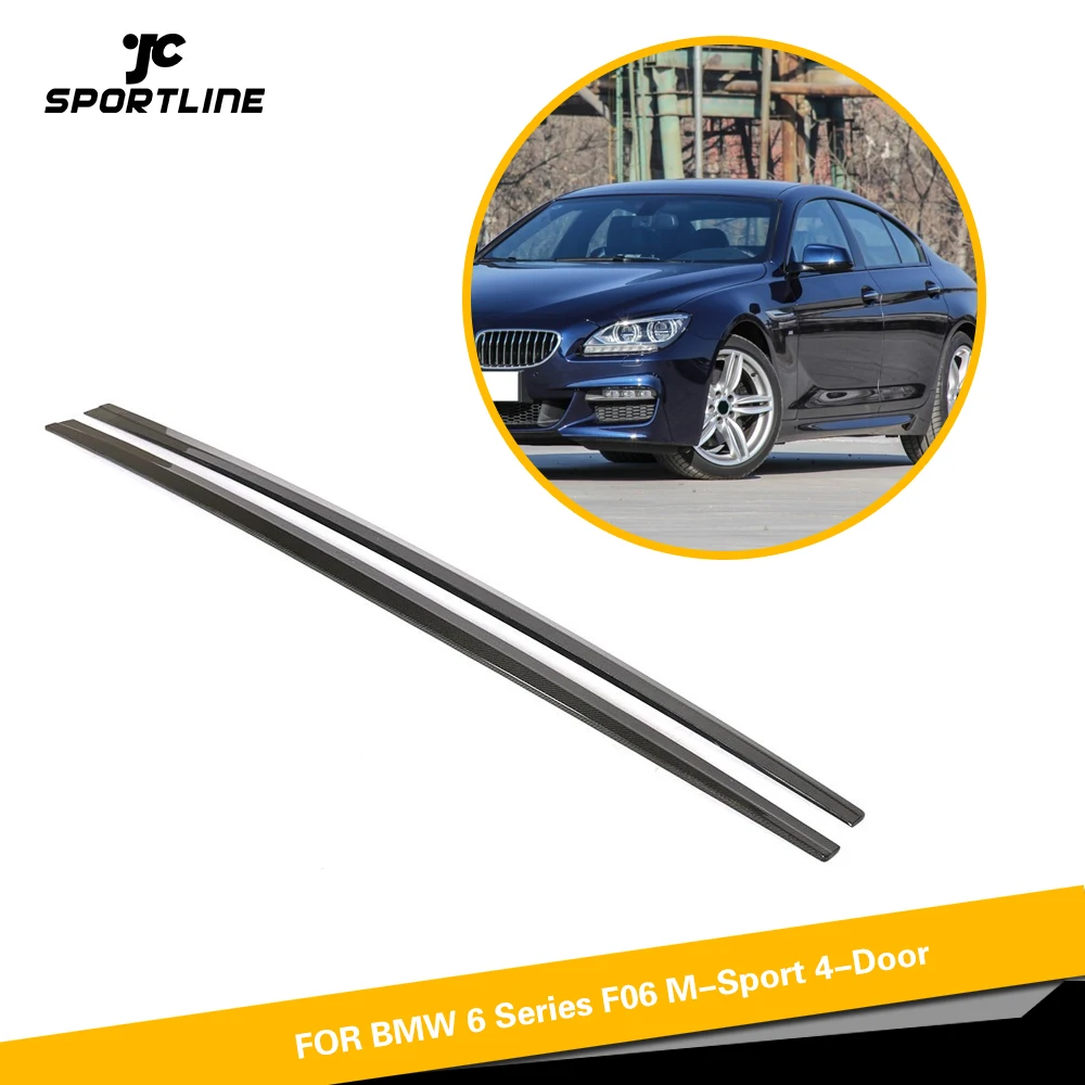 

Carbon Fiber Side Skirts Extensions Lip Spoiler For BMW 6 Series F06 M Sport 4 Door 2013 2014 2015 2016 2017