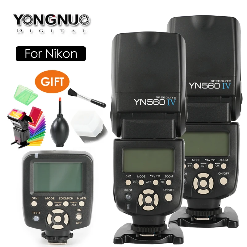 YONGNUO YN560 IV фотовспышка для вспышки Speedlite и фотовспышки камеры Nikon D3300 D5300 D7200 D810 D610
