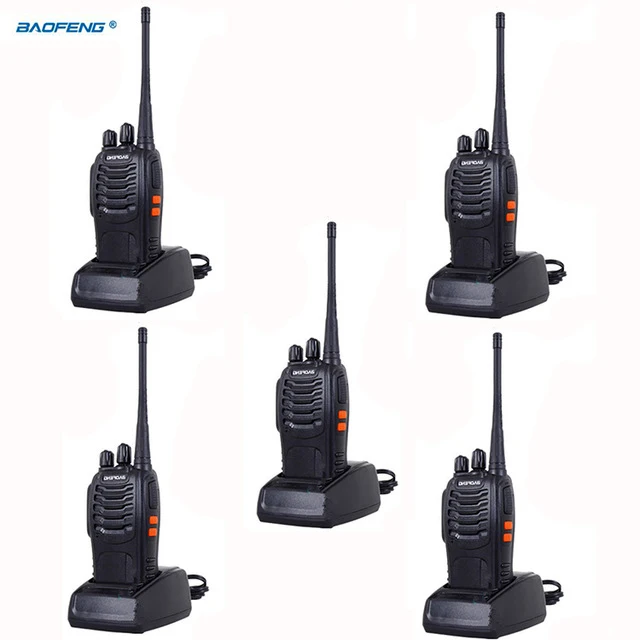 Portable 5PCS baofeng bf-888s 5w Two-Way Radio walki talki For Ham Radio Station HF Transceiver battery Pofung 888s baofeng 888