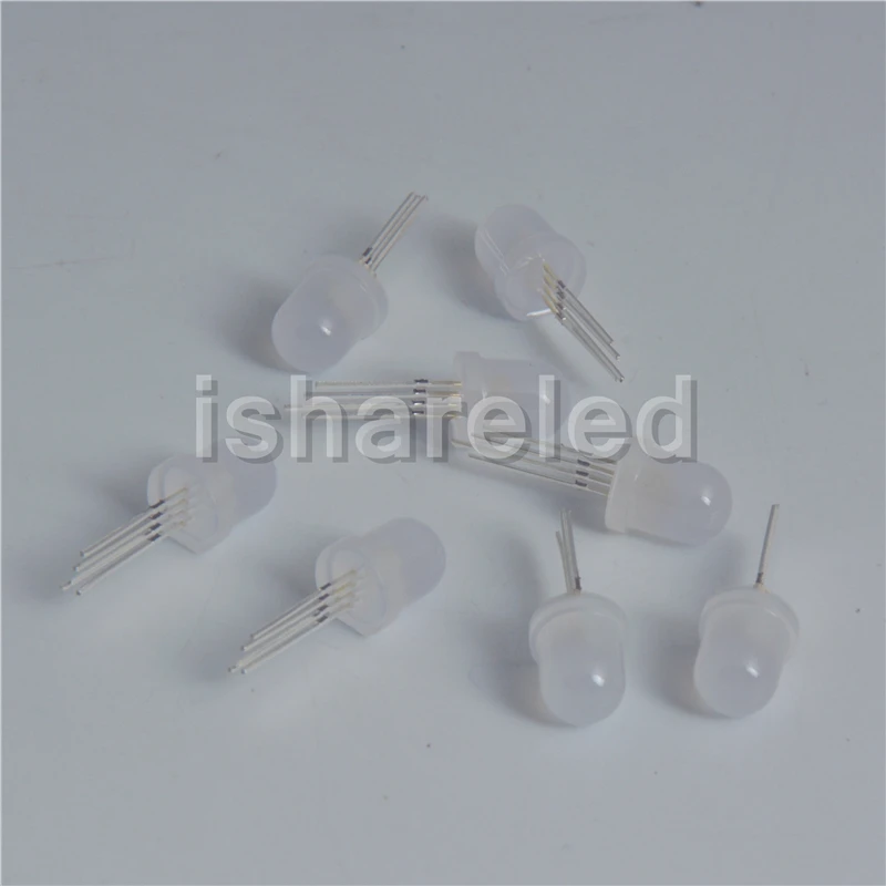 100 шт. P9823 F5 F8 5 мм 8 полноцветные RGB адресуемые светодиодные чипы Bead DC5V|f5 led|f5 mobilef5 |