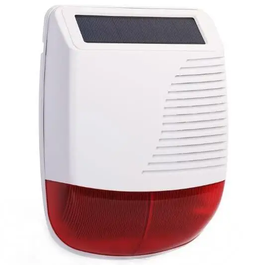 433 МГц наружная беспроводная Стробоскопическая сирена на солнечных батареях с