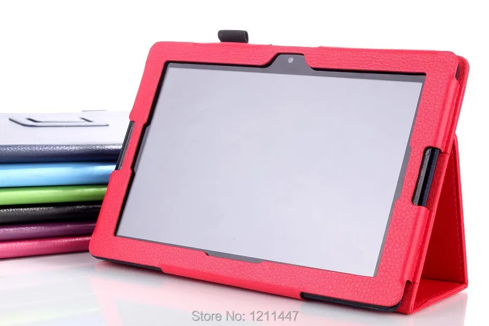 Роскошный кожаный чехол подставка с зернистой фактурой для lenovo a7600 книг Lenovo tab a10 70