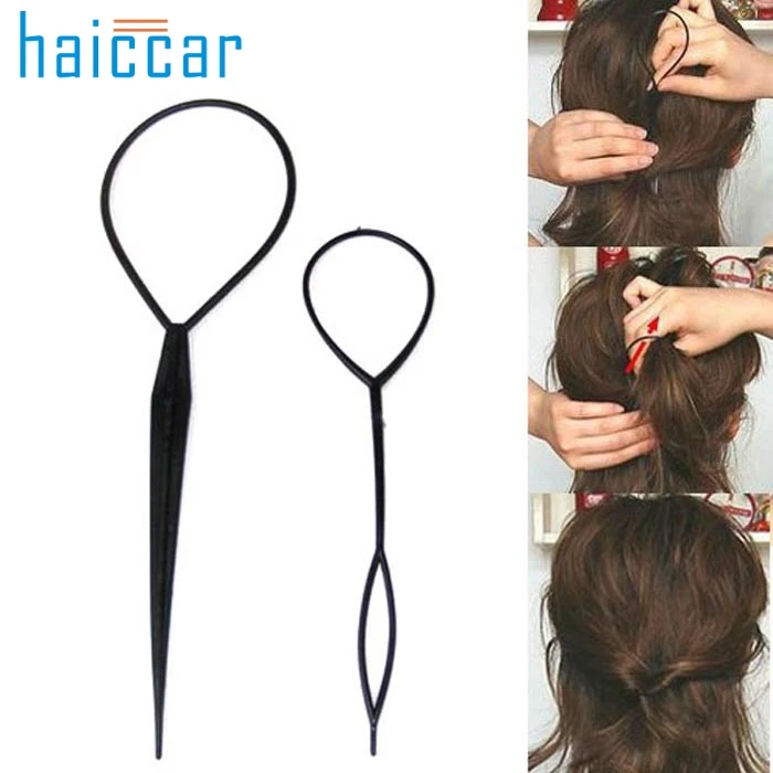 Набор из 2 предметов для красивой девушки модный топ хвост оплетка конский