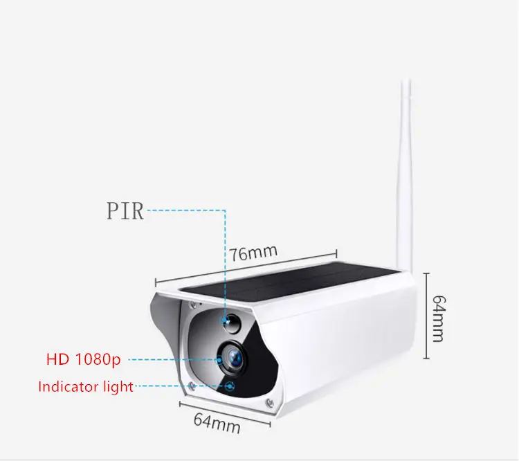Yobang безопасности профессиональный человек HD 1080P индукции солнечной энергии