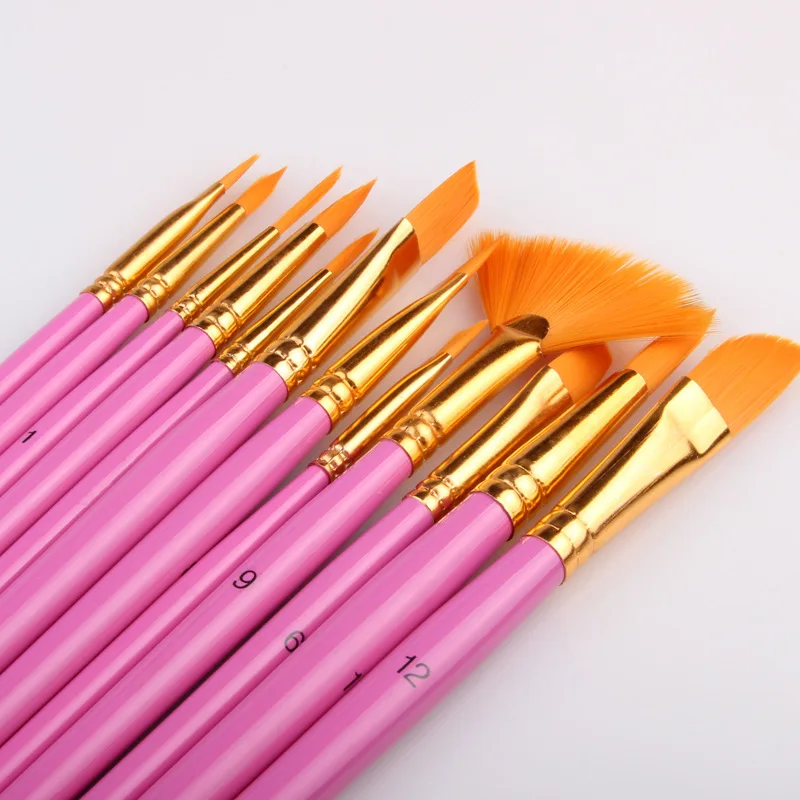 

12 pieces/set Artist Fine hook line pen Blue Art Supplies Painting Art Pen Paint Brush Nylon Brush Painting Pen Marker Pen