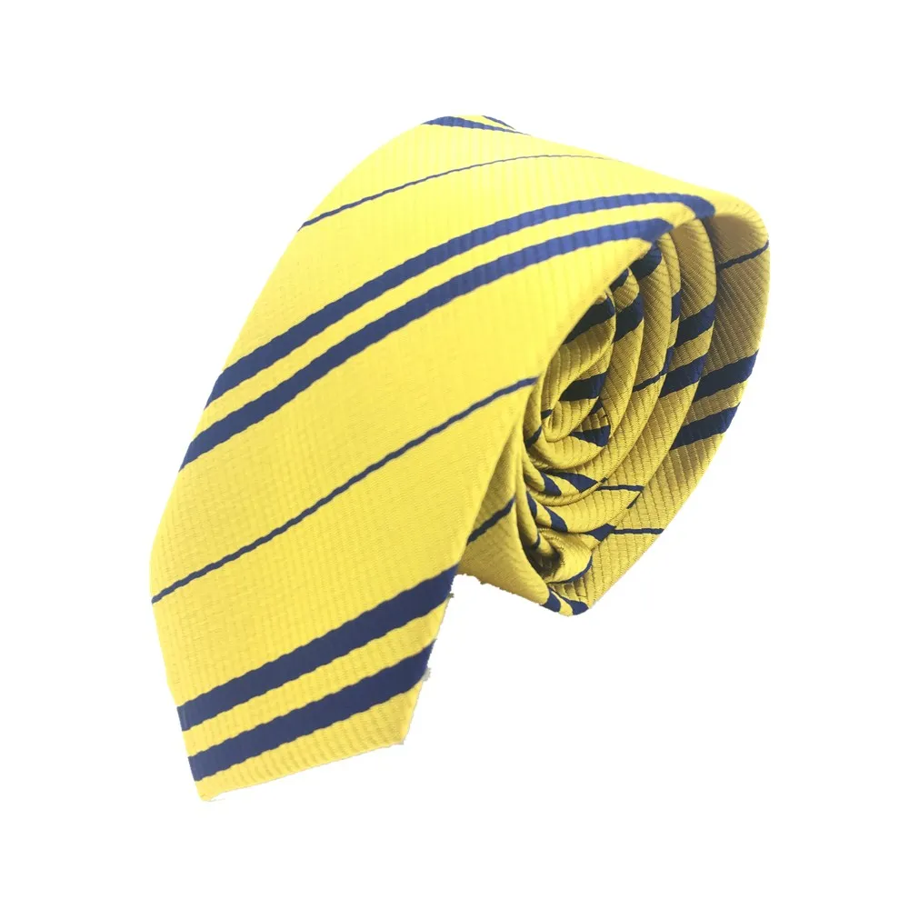 Hufflepuff Полосатый мужской галстук Гриффиндор Школьный Галстук - Цвет: Hufflepuff