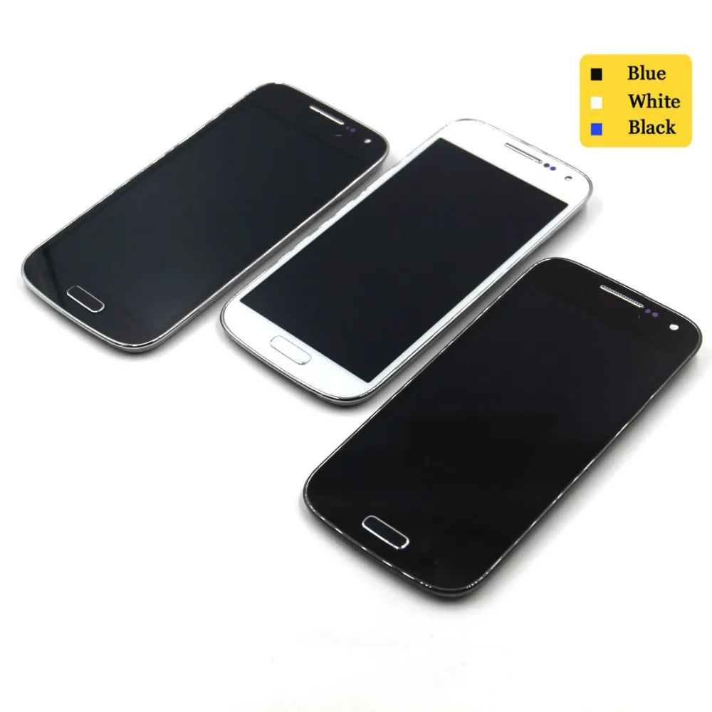 Синий для Samsung Galaxy S4 Mini i9190 i9195 ЖК-дисплей сенсорный экран дигитайзер в сборе с