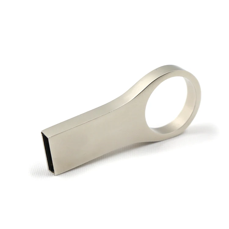 Модный металлический серебристый водонепроницаемый USB флеш-накопитель 64 ГБ 8 16 32