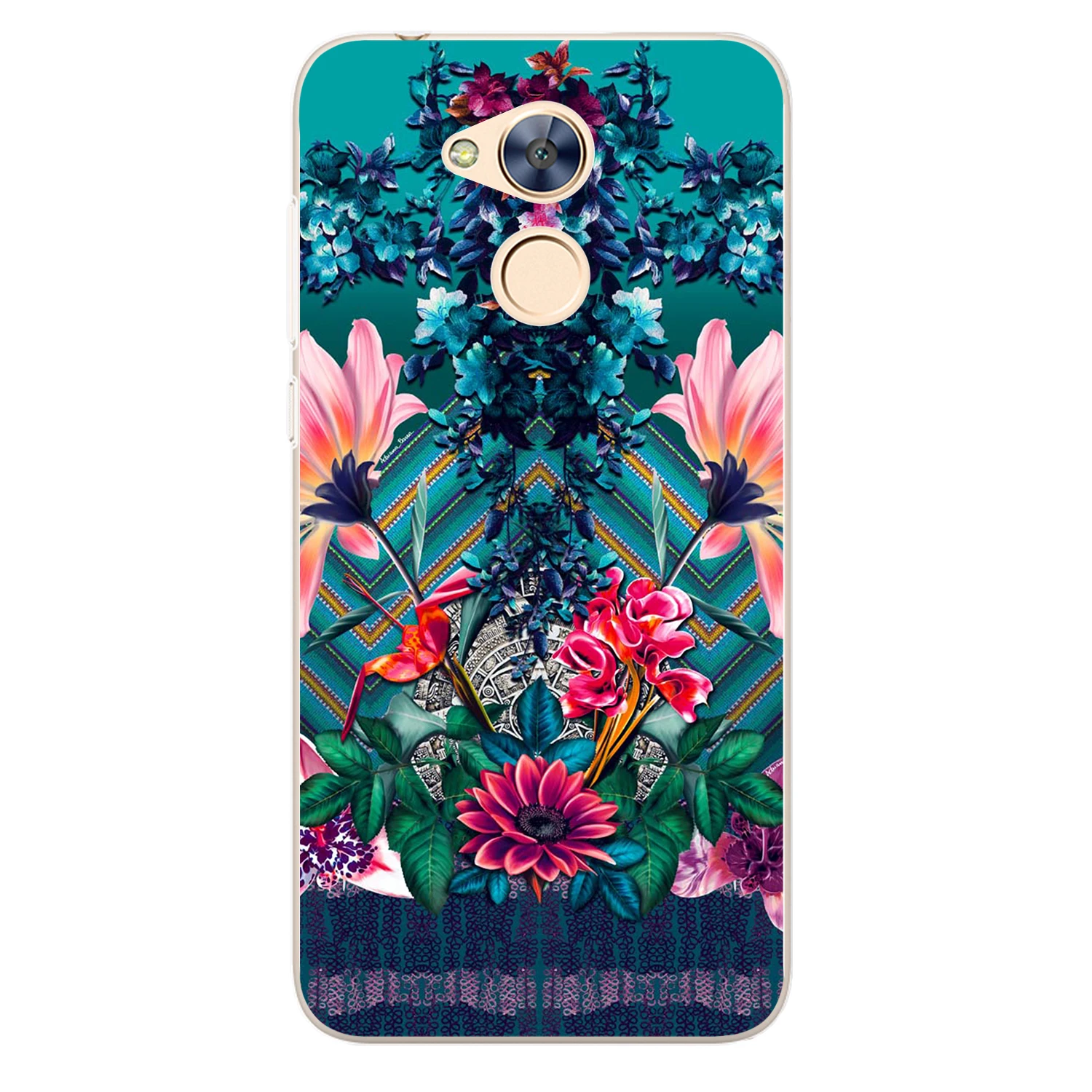 BigCases For Huawei Honor 6A Case Cover 5.0&quot Soft TPU Silicone Popular Cute Color Cactus Rose Flower Pattern Painted Phone |