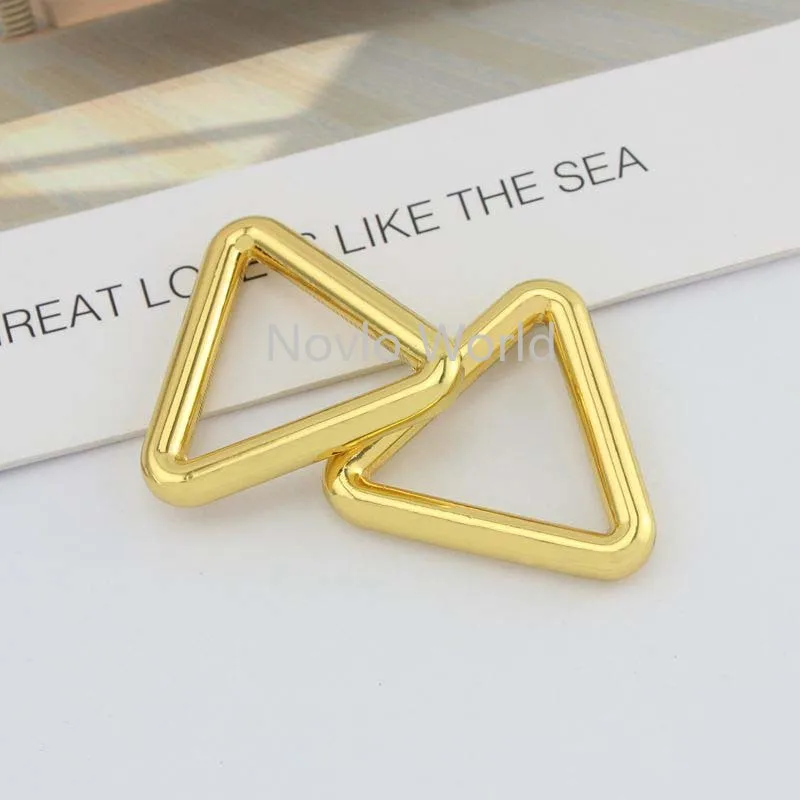 Wholesale 500pcs, 4 colors accept mix color, 26.5*23mm, metal buckle triangle shape buckle for handbag leather craft accessories