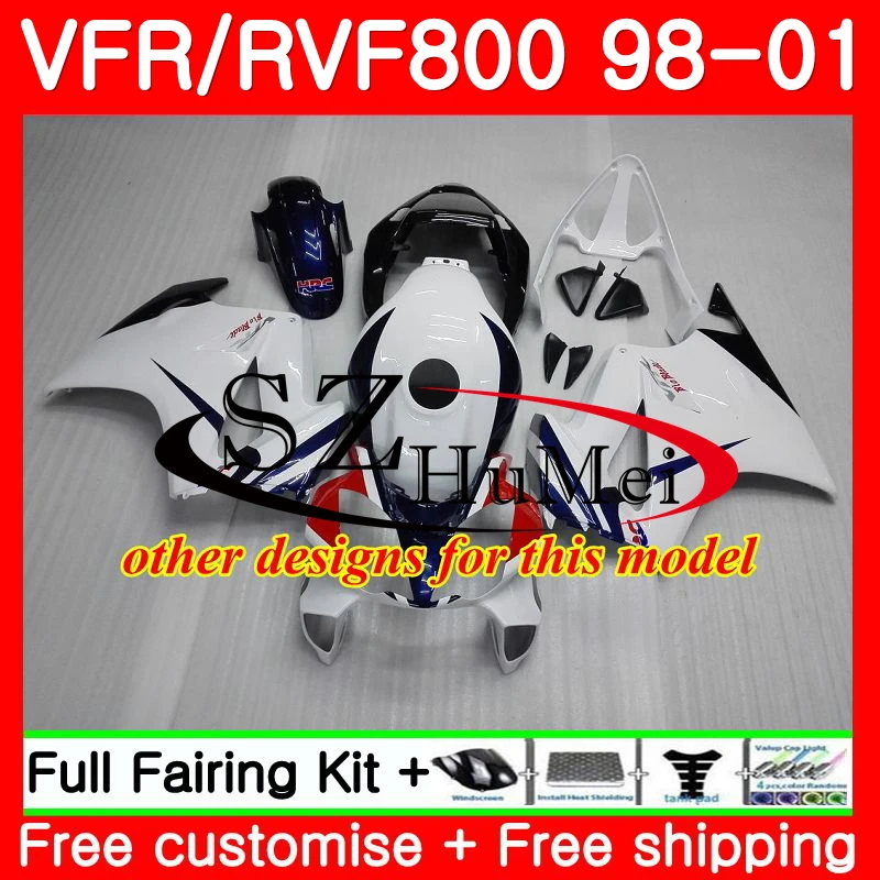 Комплект для HONDA VFR800R перехватчик VFR800 98 99 00 01 112SH.22 VFR 800RR 800 RR VFR800RR 1998 1999 2000 2001