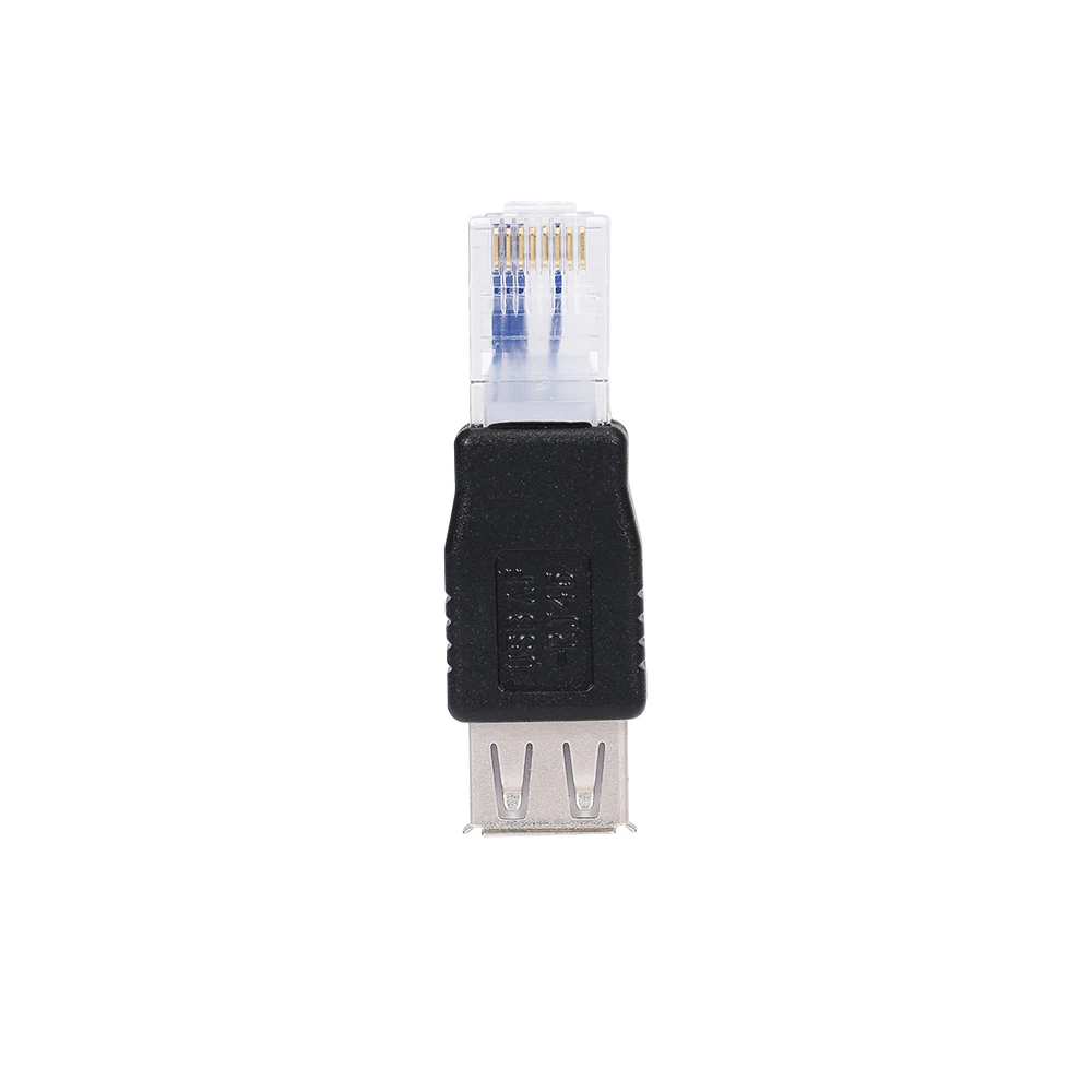 RJ45 штекер Адаптер разъем адаптер USB к Rj45 Sata Usb USB2.0 Женский Ethernet | Компьютеры и офис