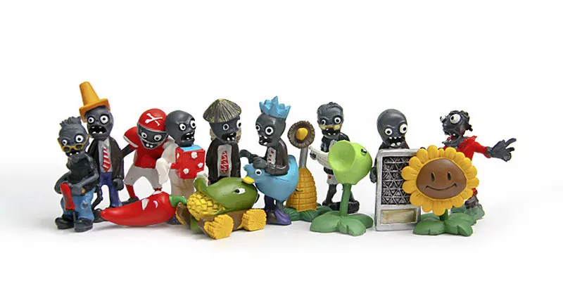 

40pcs/set Collection DIY PVC Plant VS Zombie 1 Anime Figure Toys 3-8cm PVZ Model Dolls Kid Toys