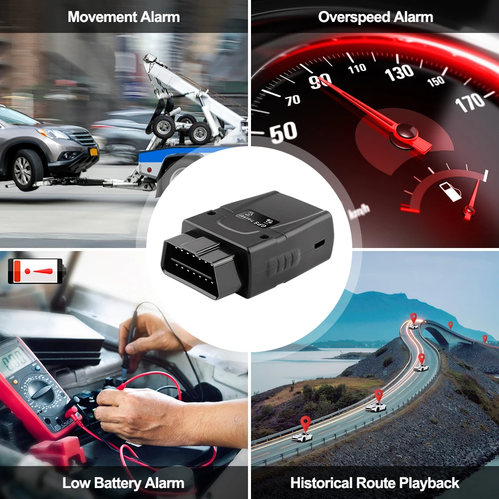 GPS локатор OBD автомобильный трекер Бесплатная установка 2G разъем вибрационная