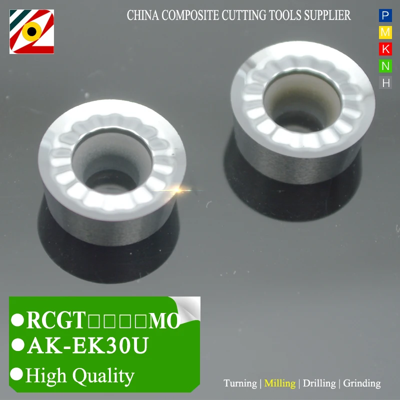 Твердосплавные вставки EDGEV CNC RCGT1003 RCGT10T3 RCGT1204 MO Фрезерный резак металлическая