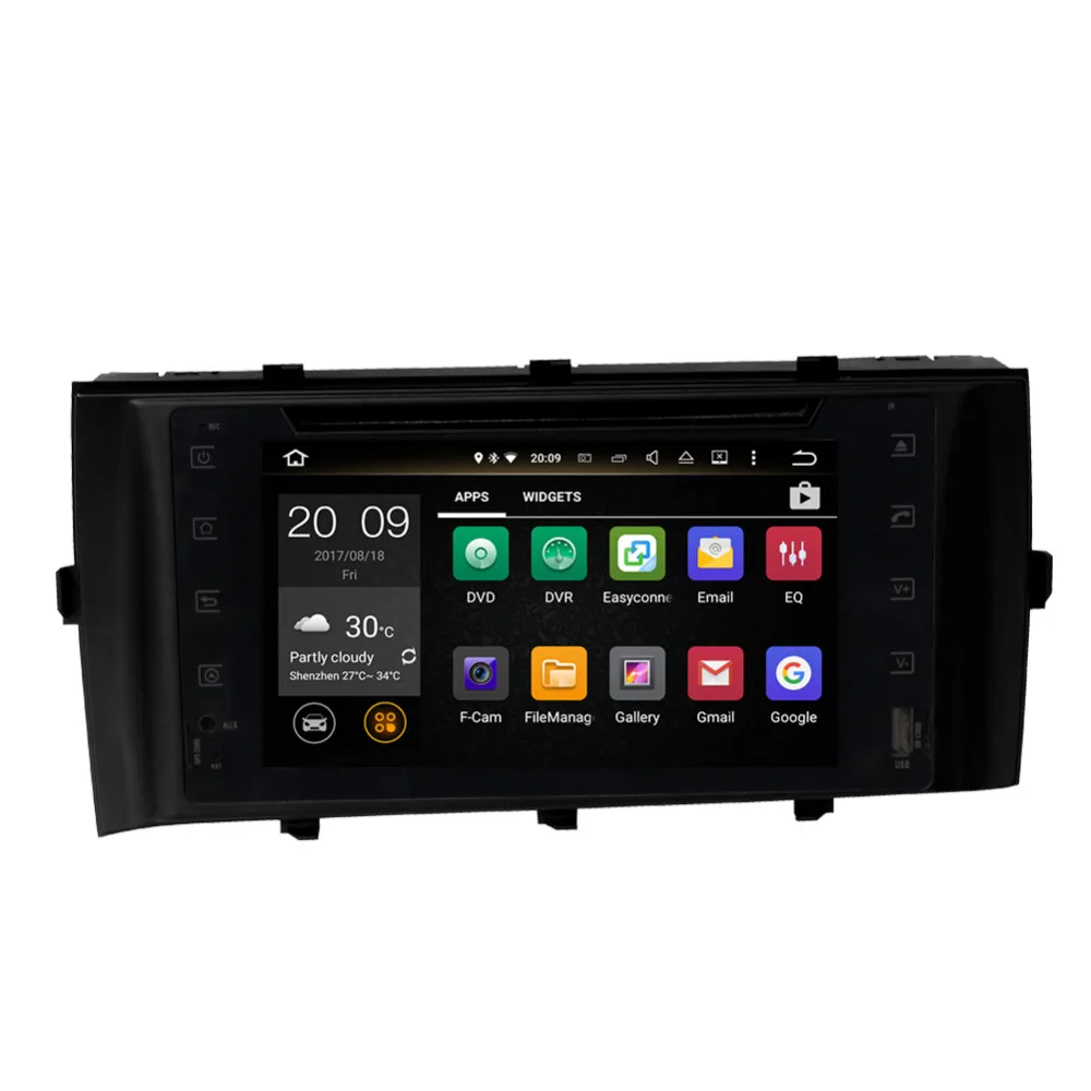 Android 9 0 Восьмиядерный автомобильный DVD мультимедийный плеер для Toyota Prius C