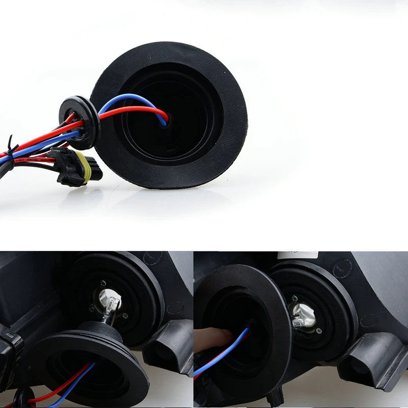 2 шт. светодиодный ксеноновые фары комплект автомобиля пыле Пыль крышки