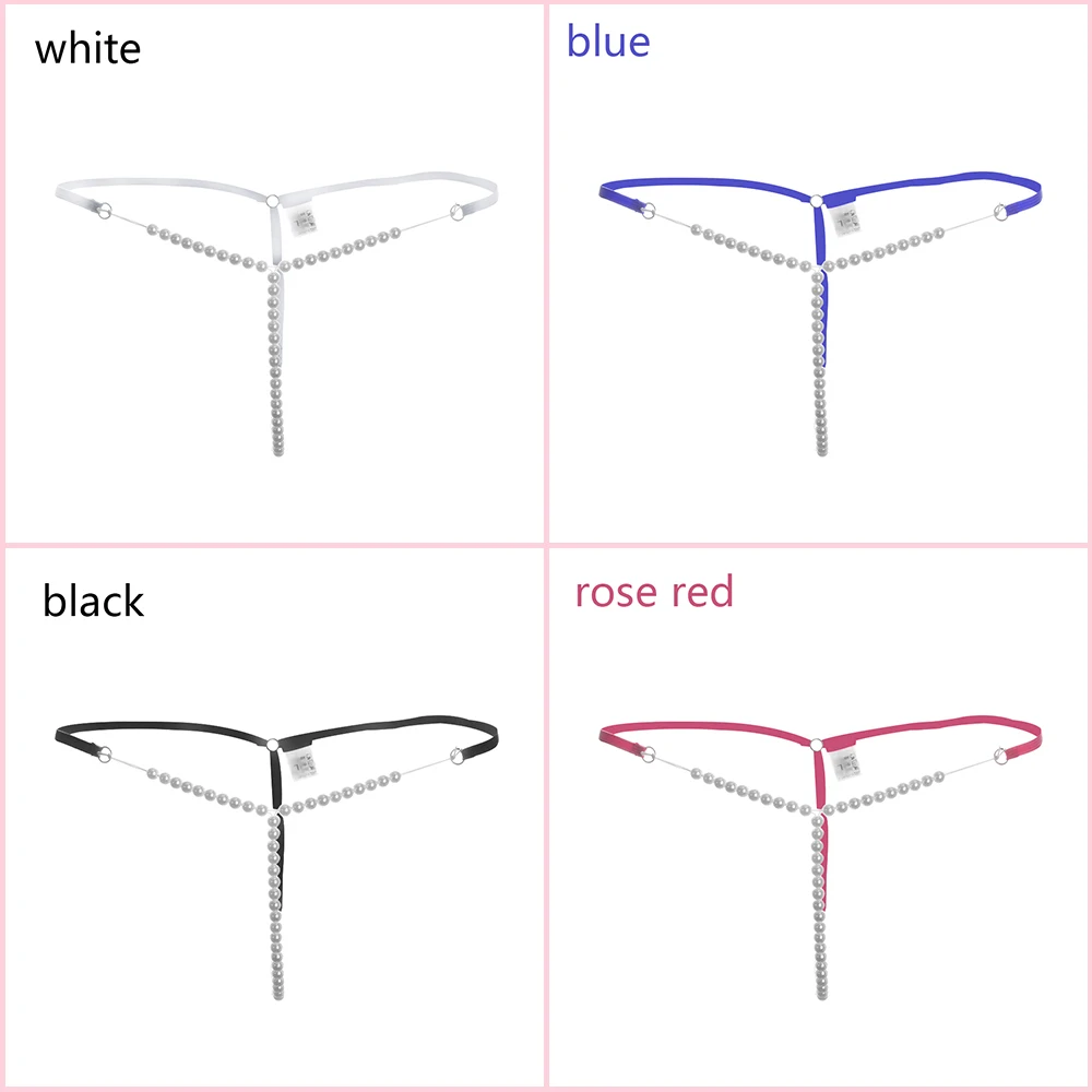 1pc Sexy Pearl G-string Elastic Seamless Briefs Thongs Underwear Nightwear Women's Fashion Panties | Женская одежда