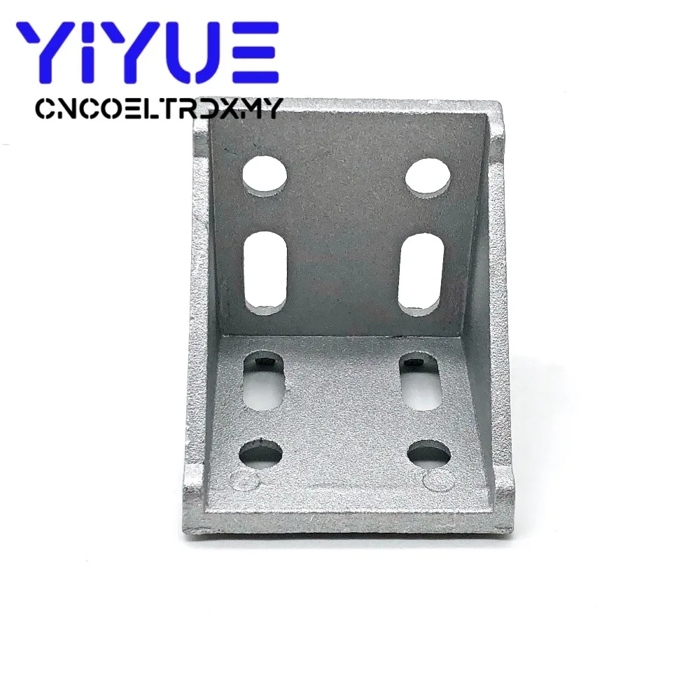Фото 2pcs of 6060 Corner Fitting Angle 60x60 Decorative Brackets Aluminum Profile Accessories L Connector Fasten connector Обустройство 2pcs of 6060 Corner Fitting Angle 60x60 Decorative Brackets Aluminum Profile Accessories L Connector Fasten connector Обустройство