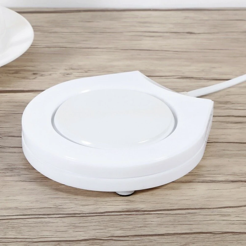 2 шт. Портативный USB Электрический стол салфетки Coaster сохраняет тепло в солнечном