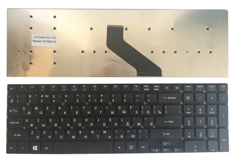 Русская клавиатура для acer ASPIRE E5-551 E5-551G E5-571 E5-571G E5-571PG e5-571g-59vx E5-531 E5-531G E5-511P E1-572P E1-572PG ру