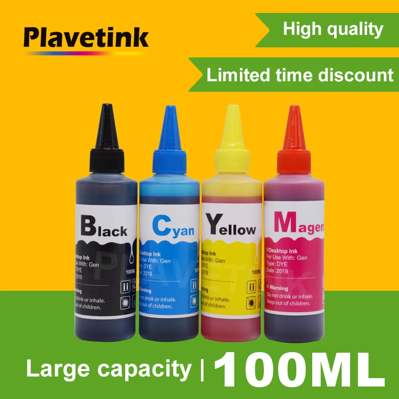 Универсальный Набор для заправки чернил Plavetink 4 цвета HP 901 XL Officejet 4500 J4500 J4540 J4550 J4580
