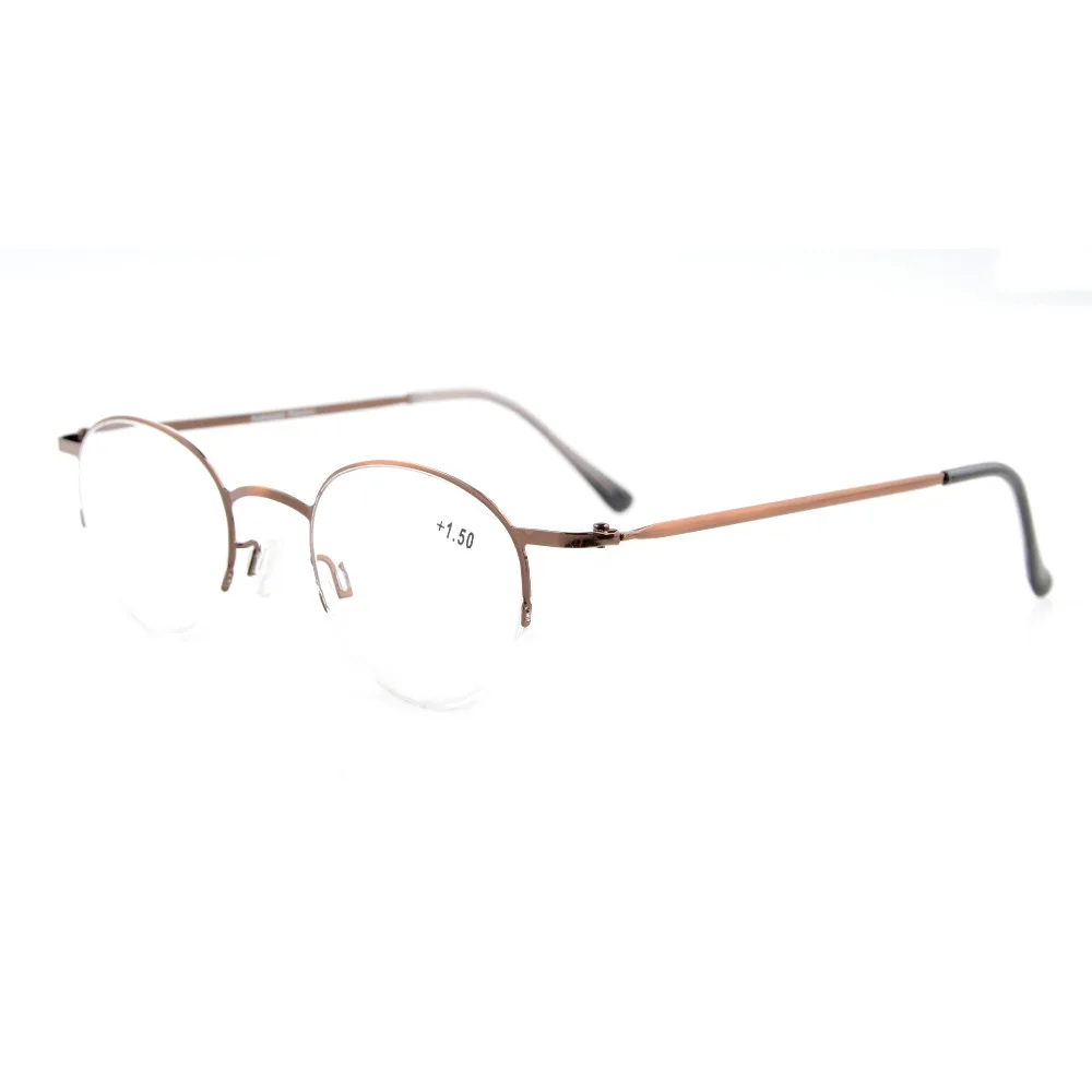 R15029 Eyekepper легкий half обод овальные круглые очки для чтения + 0 0/0 5/0 75/1 0/1 25/1 5/1 75/2 0/2 25/2