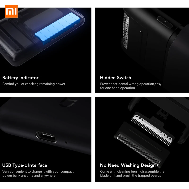 Электробритва Xiaomi Mijia для мужчин электрическая бритва с поплавком на 360 градусов