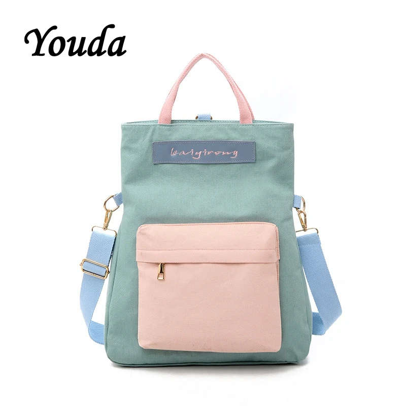 Универсальная Холщовая Сумка Youda сумки мессенджеры в студенческом стиле Простая