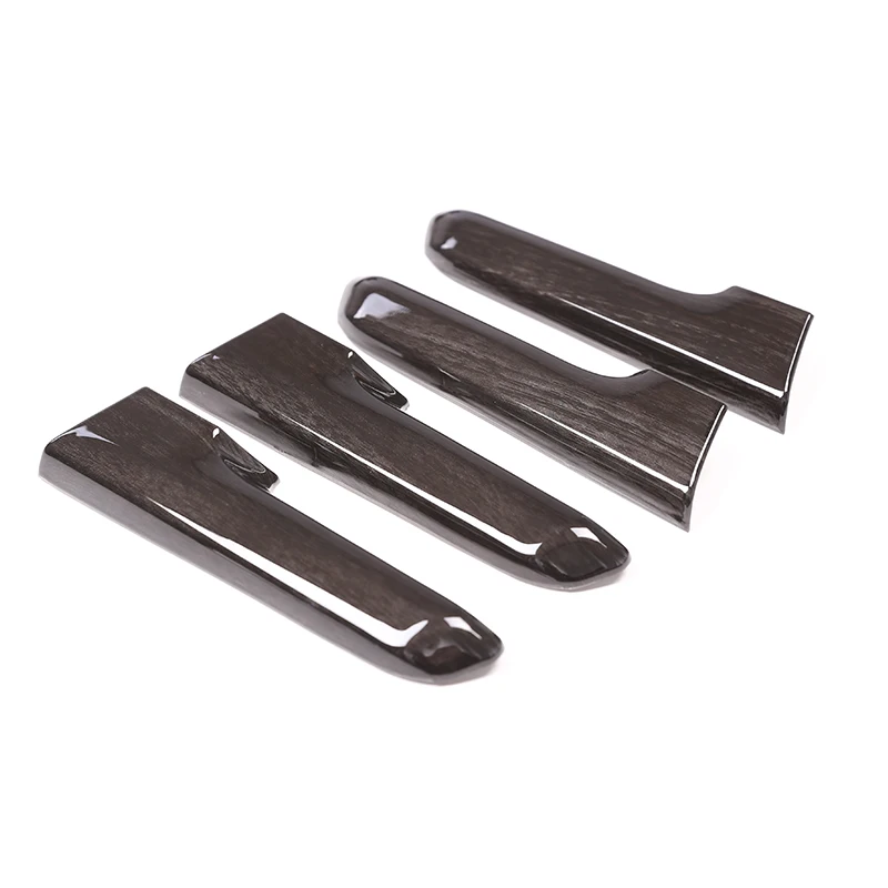 Car Accessories Interior Door Handle Protection Decoration Cover Trim For Toyota Overbearing 2010-2018 Black Wood Grain 4 Pcs | Автомобили